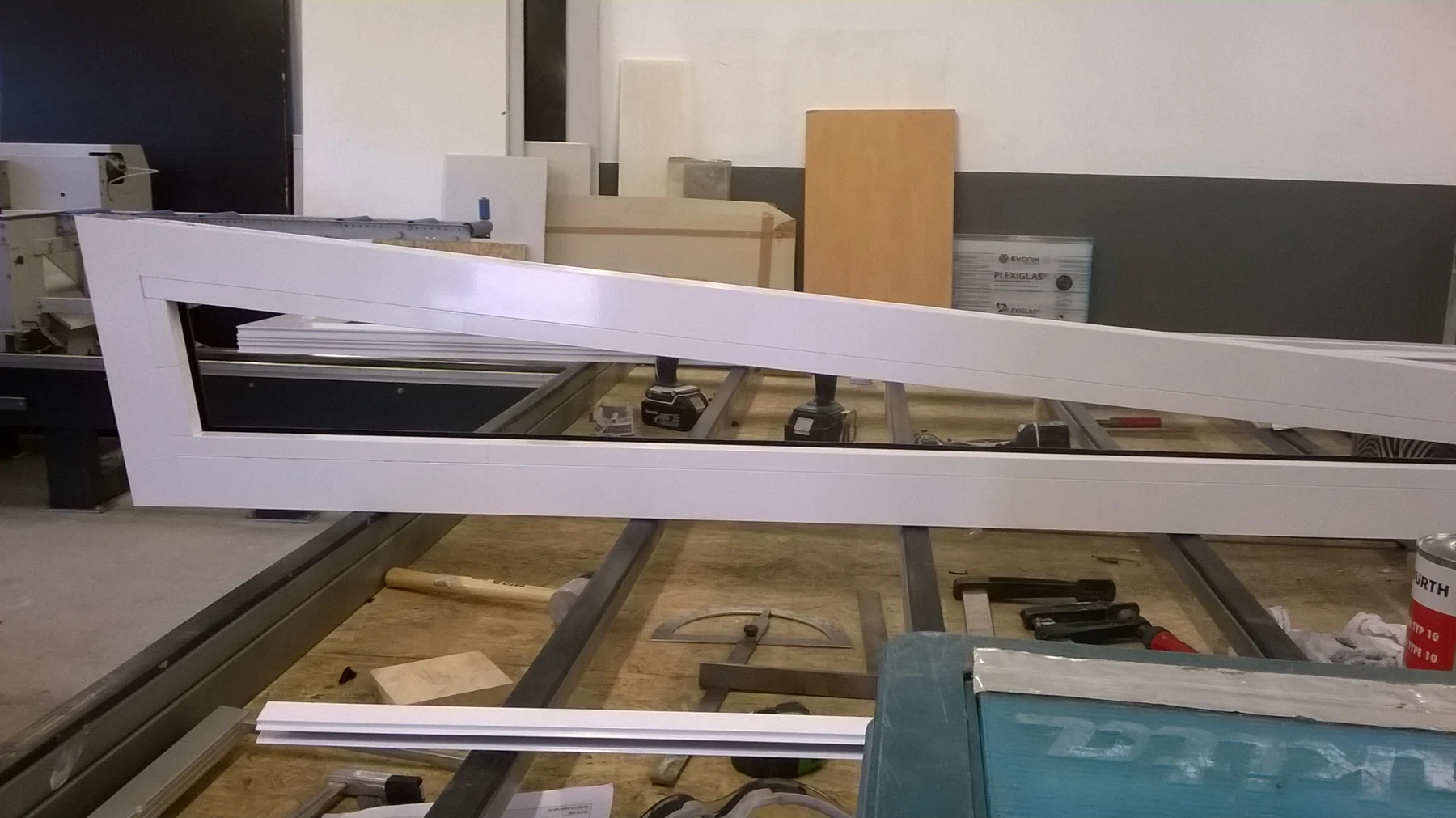 Fertigung des umgekehrten Keils in unserer Werkstatt.